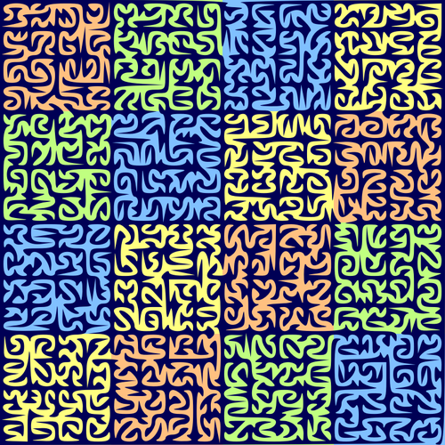 Puzzle labyrinthe fractal